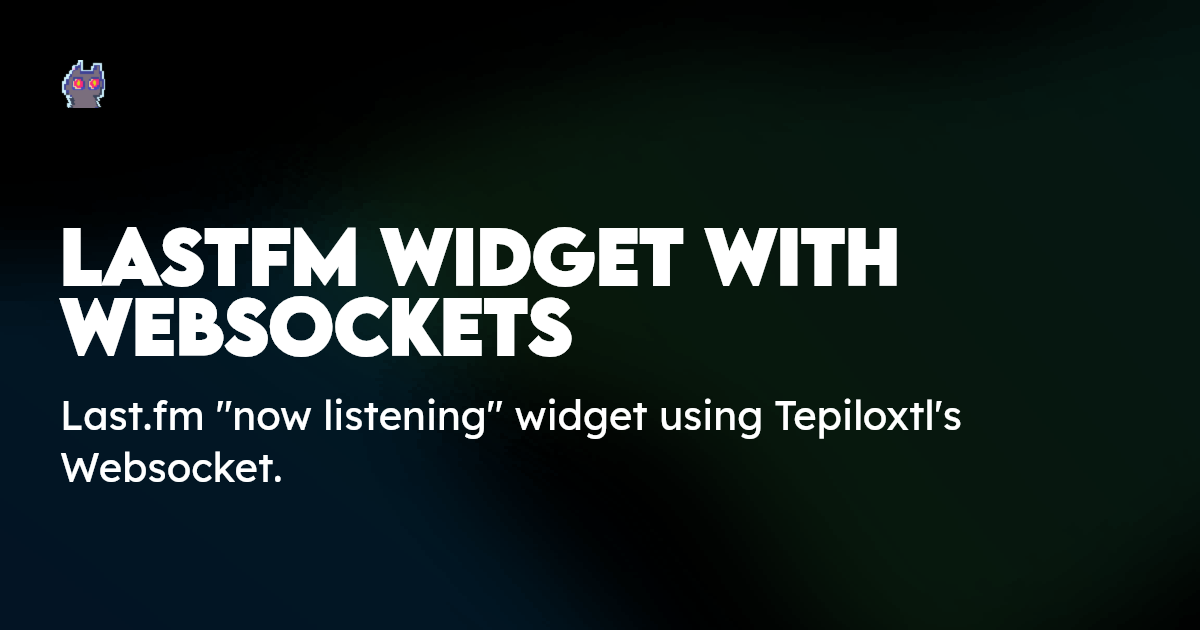 Lastfm Widget with Websockets